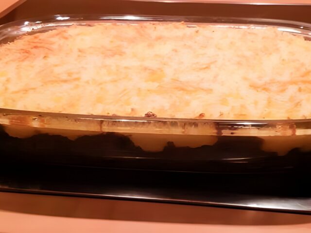 Parmentier de canard met zuurkool en paddenstoelen (eend)