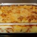 Bloemkoolschotel met romige champignonsaus en Parmezaanse kaas