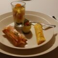 Voorgerecht van 4 variaties met gerookte zalm