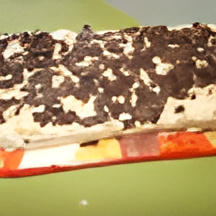 Koffiecake van lange vingers koffiecreme en chocolade zonder bakken