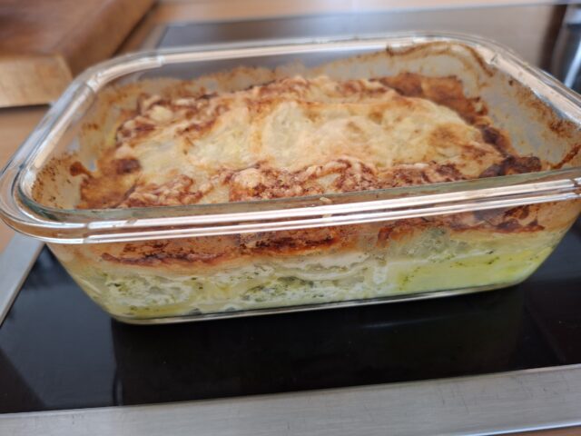 Snelle lasagne met broccoli, ham en kaas