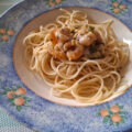 Linguine met garnalen in een heerlijke chili-roomsaus