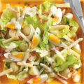 Maaltijdsalade met asperges, spekjes ei en boerenkaas…