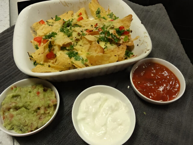 Mexicaanse nacho snack uit de oven