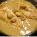 Kipfilet met champignonnetjes in een zalige mosterd roomsaus.