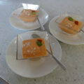 Mousse van geroosterde paprika.