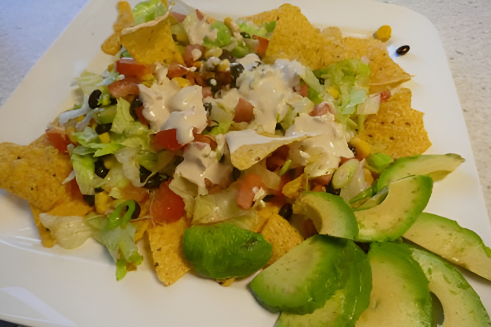 Nacho Lunch ( Diner) salade van Project Gezond.....