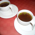 Ossenstaartbouillon met kastanjechampignons en madeira