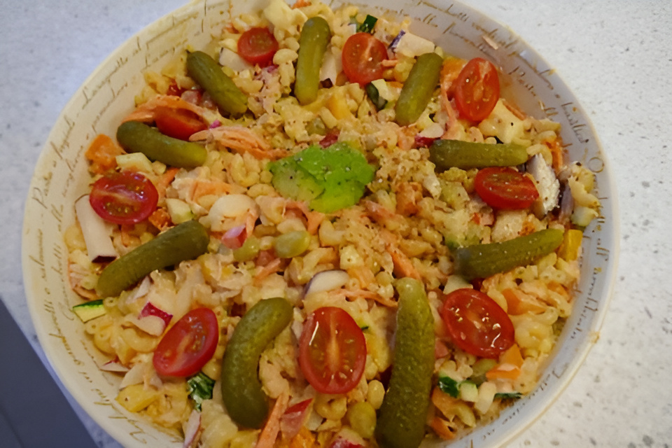 Pittige Pastasalade