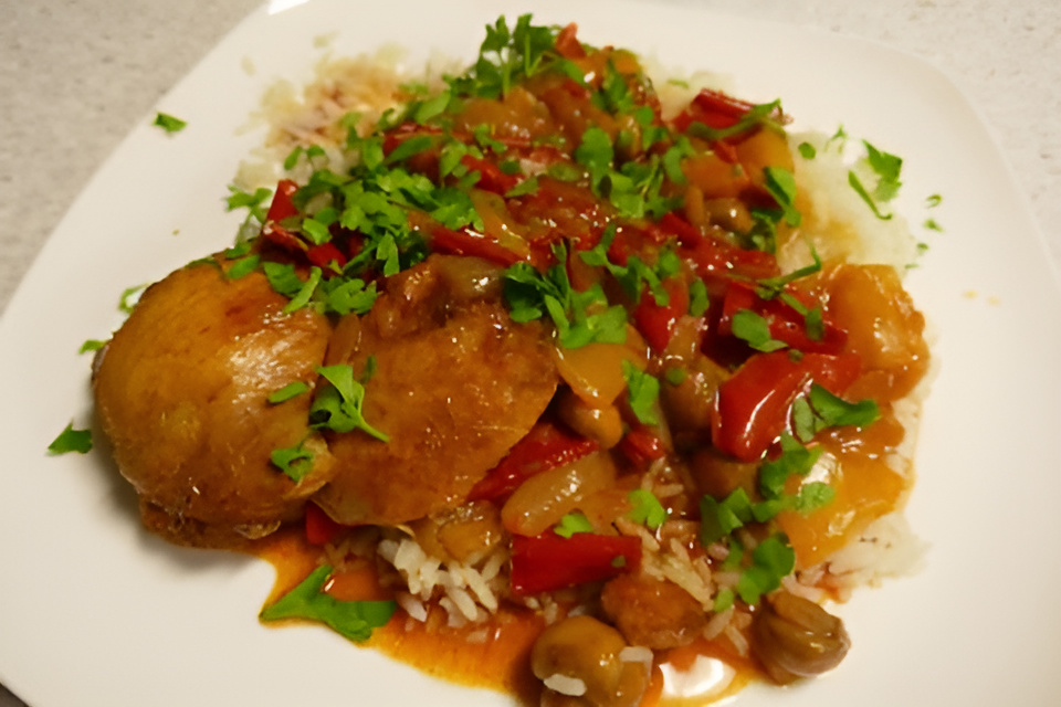 Project Gezond stoofpotje met kippendij en puntpaprika