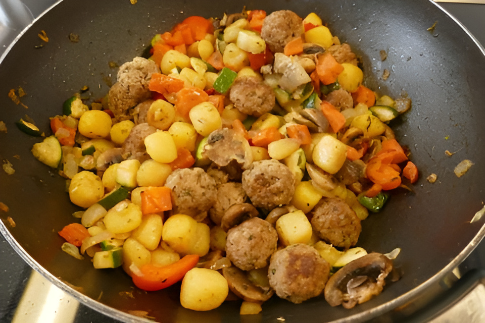 Provençaalse Roerbak, heerlijk alles uit slechts één pan.....
