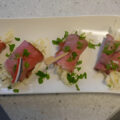 Rosbiefrolletjes met appel-selderijsalade….