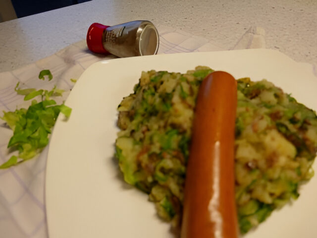 Royalistiq’s favo maaltijd…. Andijvie stamppot met spekjes en…..