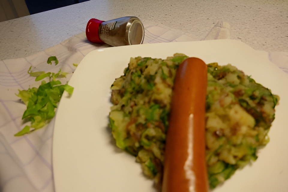 Royalistiq's favo maaltijd.... Andijvie stamppot met spekjes en.....