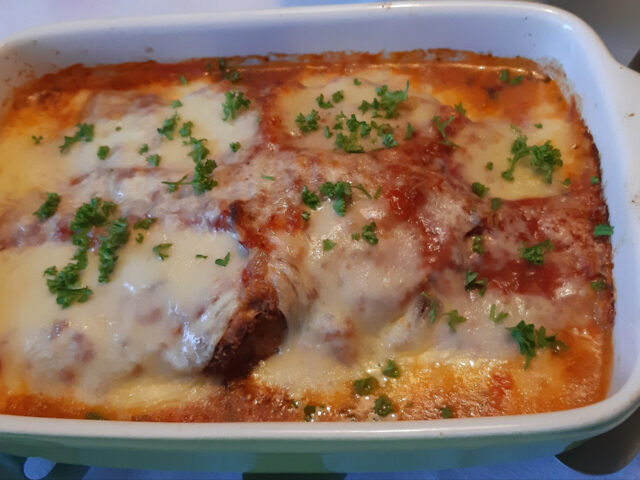 Schnitzel Parmigiana uit de oven