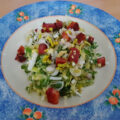 Stamppot rucola en prei met spekjes