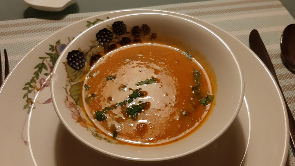Tomatencrèmesoep van verse tomaten