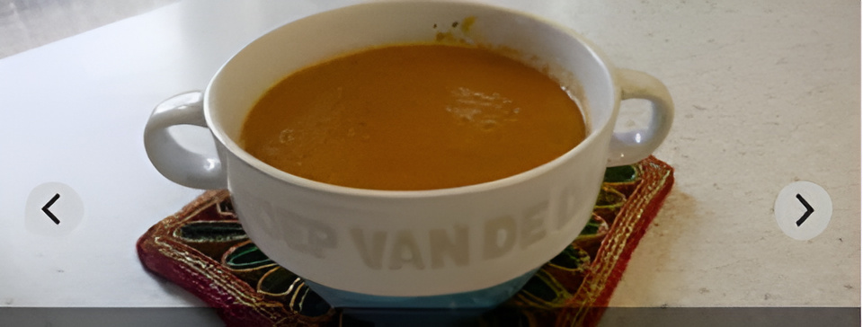 Tomatensoep met peen, pastinaak en een vleug gember van Christel