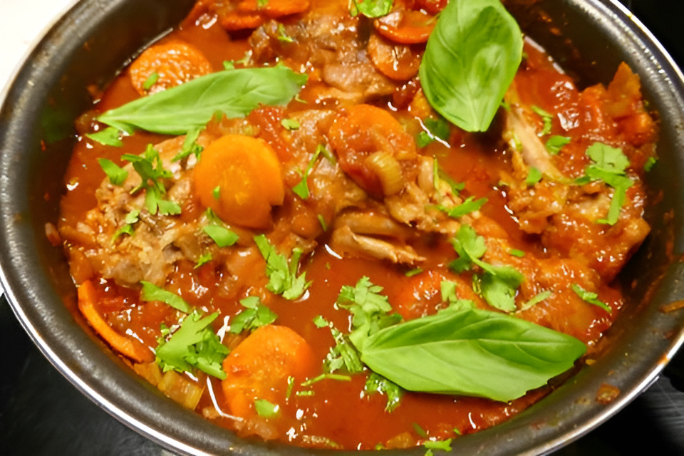 Toscaanse stoofpot met kip.