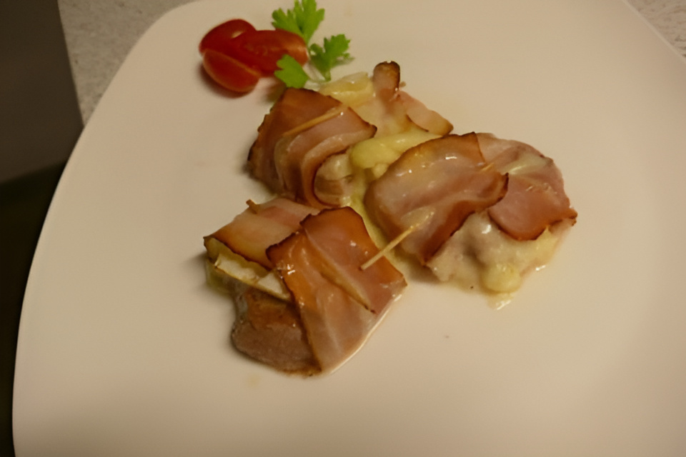 Varkenshaasje speciaal met Brie en Katenspek.....