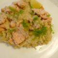 Venkel – Risotto met verse zalmvlokken