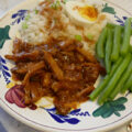 Verrukkelijke Indische , zoet pittige pulled chicken……