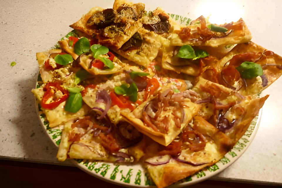 Vier Maal Party Flammkuchen