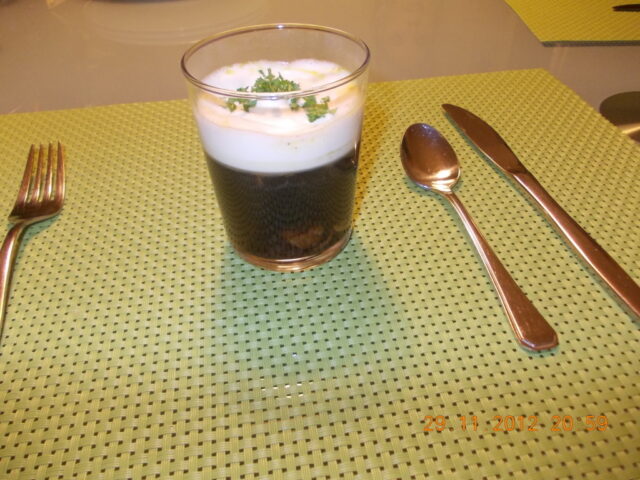 Paddenstoelensoep met rode port