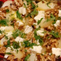 Witlofsalade met peer, gorgonzola en walnoten