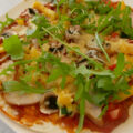 ” Wrap and Roll ” met gerookte kip en mango.