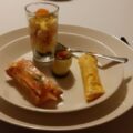 Voorgerecht van 4 variaties met gerookte zalm