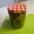 Zoetzuur van sperzieboontjes en rode ui….