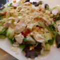 Zomerse salade met een verrukkelijke Galia meloen dressing…..