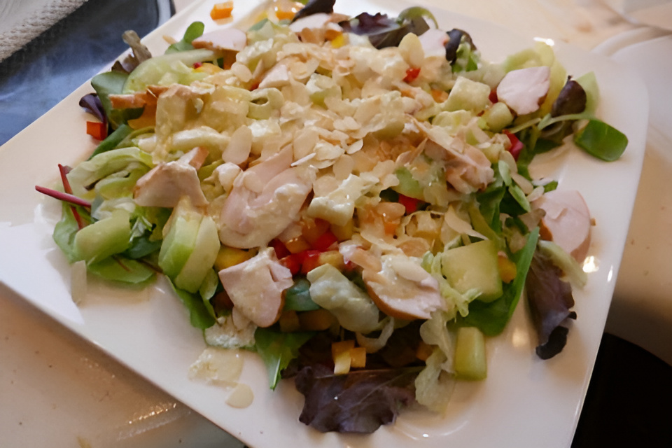 Zomerse salade met een verrukkelijke Galia meloen dressing.....