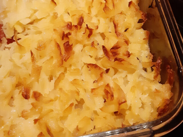 Zuurkoolschotel met chorizo en rösti
